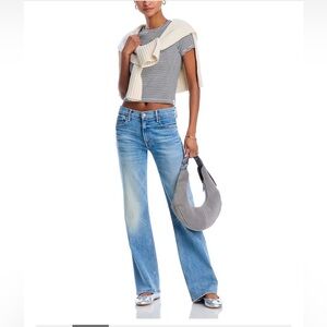 Mother Denim THE BOOKIE SNEAK EYE OF THE TIGER size 27 NWOT